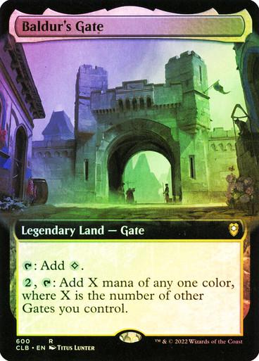 Baldur's Gate [Extended Art Foil] #600 Magic Commander Legends: Battle for Baldur's Gate