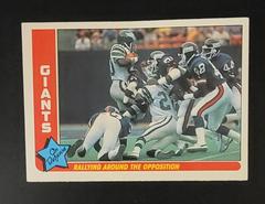 Giants [Rallying Around the...] #56 Football Cards 1985 Fleer Team Action Prices
