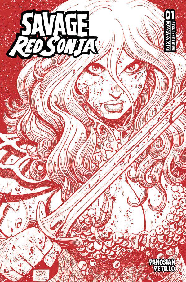 Savage Red Sonja [Adams Sketch] #1 (2023) Prices | Savage Red Sonja Series