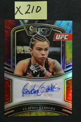 Claudia Gadelha [Tie Dye Prizms] #SG-CDH Ufc Cards 2021 Panini Select UFC Signatures Prices