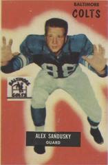 Alex Sandusky Football Cards 1955 Bowman Prices