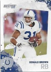 Donald Brown [Glossy] #125 Football Cards 2010 Panini Score Prices