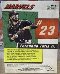 Back Of Card | Fernando Tatis Jr. [Silver] Baseball Cards 2022 Panini Donruss Marvels