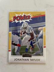 Jonathan Taylor Football Cards 2021 Panini Contenders Power Players Prices