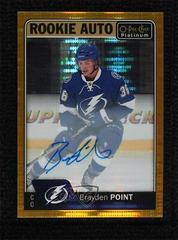 Brayden Point [Seismic Gold] Hockey Cards 2016 O-Pee-Chee Platinum Rookie Autographs Prices