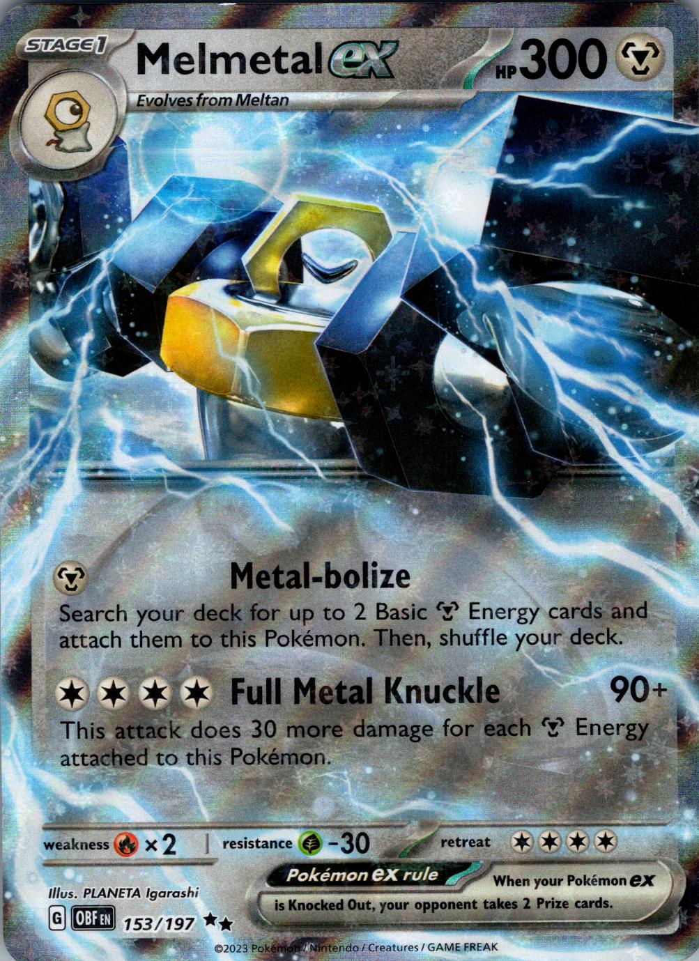 Melmetal ex 153 Prices Pokemon Obsidian Flames Pokemon Cards