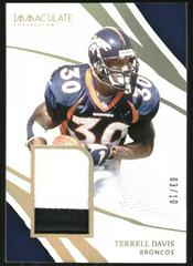 Terrell Davis [Gold] #RM-TD Football Cards 2021 Panini Immaculate Collection Prices