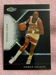 Moses Malone [Black XFractor] #136 Basketball Cards 2004 Finest Prices