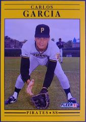 Carlos Garcia #37 Baseball Cards 1991 Fleer Prices