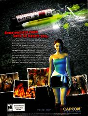 Box Back | Resident Evil 3: Nemesis PC Games
