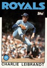 Charlie Leibrandt #77 Baseball Cards 1986 Topps Prices