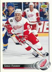 Sergei Fedorov #157 Hockey Cards 1992 Upper Deck Prices