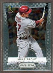 Mike Trout Baseball Cards 2012 Panini Prizm Prices