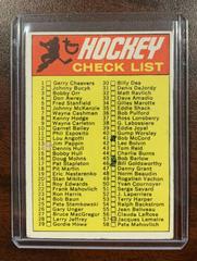 Checklist 1-132 Hockey Cards 1970 Topps Prices