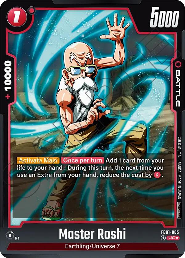 Master Roshi - FB01-005 [Championship Pack 01 Holo] FB01-005 Dragon Ball Fusion World Judge Promo