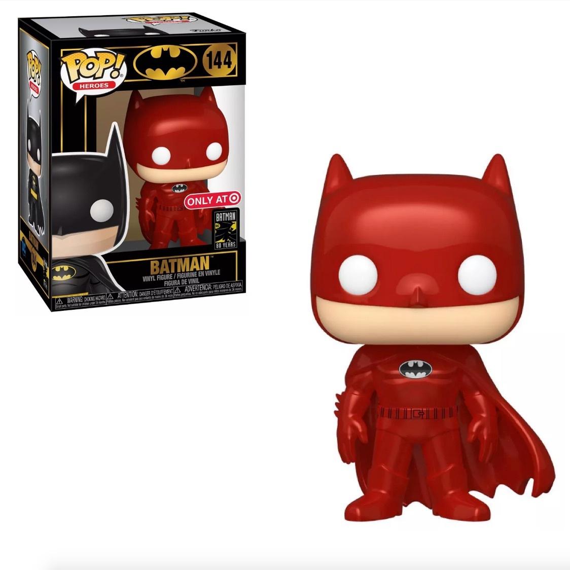 Batman [Red Metallic] #144 Funko POP Heroes