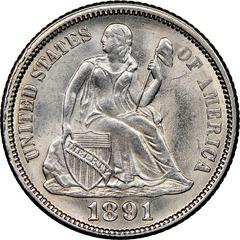 1891 O Coins Seated Liberty Dime Prices