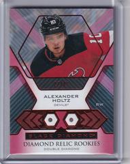 Alexander Holtz [Ruby Double] #BDR-AH Hockey Cards 2021 Upper Deck Black Diamond Rookie Relic Prices