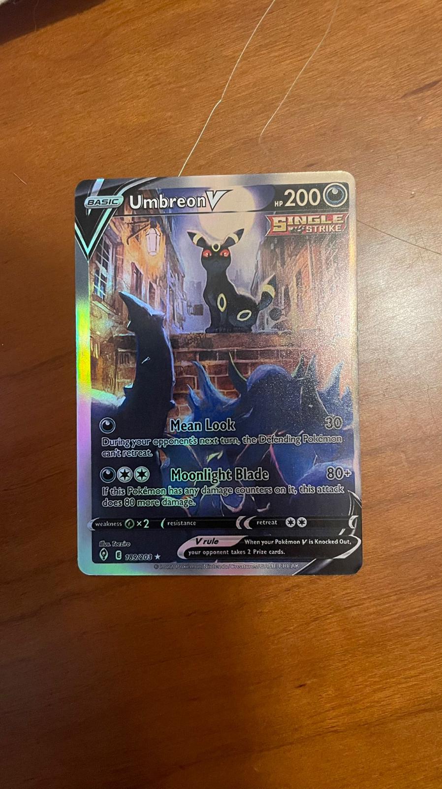 Umbreon V Ungraded Pokemon Evolving Skies