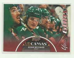 Adam Beckman Hockey Cards 2021 Upper Deck UD Canvas Prices