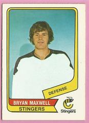 Bryan Maxwell #54 Hockey Cards 1976 O-Pee-Chee WHA Prices