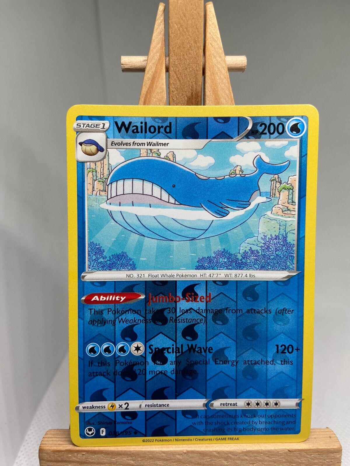 Wailord [Reverse Holo] #38 Pokemon Silver Tempest