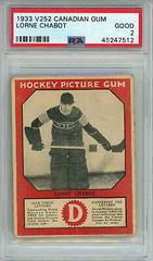 Lorne Chabot Hockey Cards 1933 V252 Canadian Gum Prices