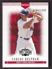 Carlos Beltran Baseball Cards 2007 Topps Triple Threads Prices