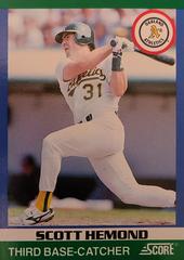 Scott Hemond Baseball Cards 1991 Score Rising Stars Prices