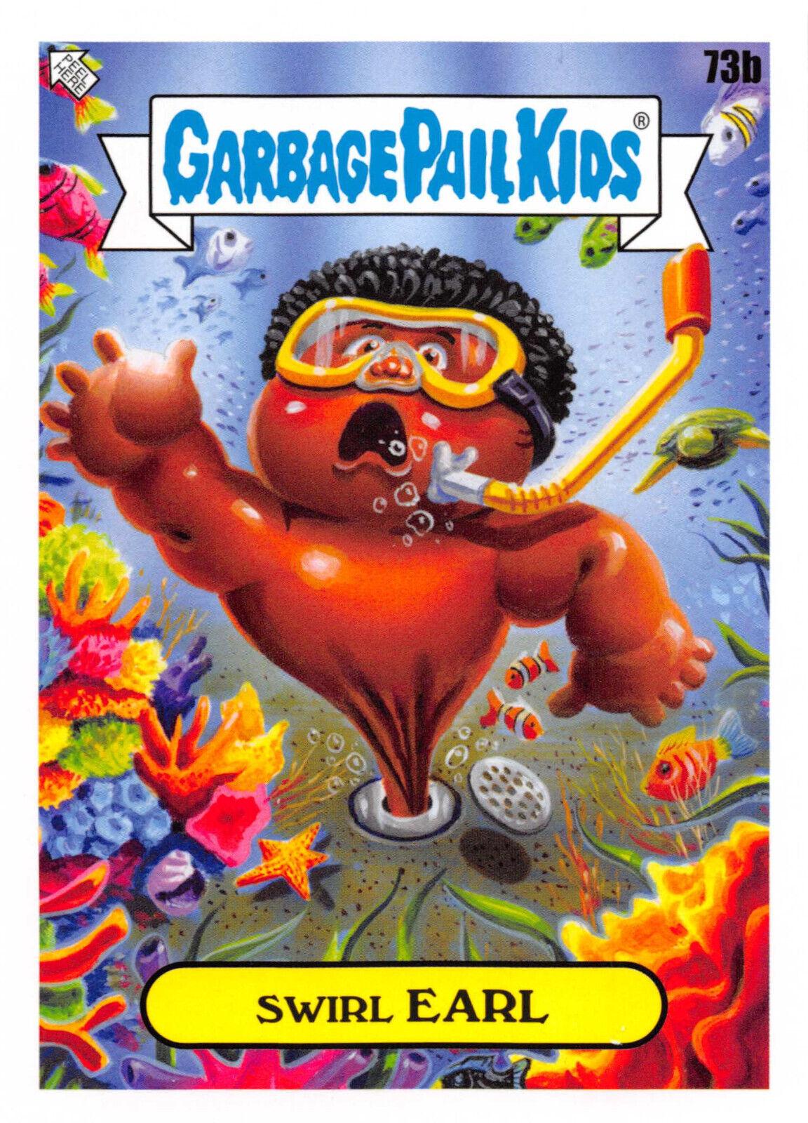 Swirl EARL #73b Garbage Pail Kids Go on Vacation