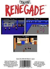 Renegade - Back | Renegade NES