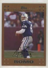 Tony Romo [Copper] Football Cards 2007 Topps Prices