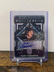 Alex Turcotte [Pure Black Signature] Hockey Cards 2021 Upper Deck Black Diamond Rookie Gems Prices