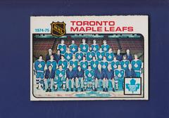 Maple Leafs Team [Checklist] Hockey Cards 1975 O-Pee-Chee Prices