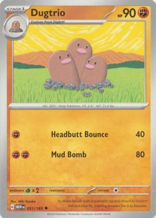 Dugtrio #51 Prices | Pokemon Scarlet & Violet 151 | Pokemon Cards