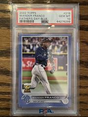 Wander Franco [Father's Day Blue] #215 Baseball Cards 2022 Topps Prices