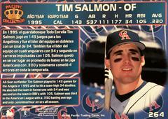 Rear | Tim Salmon Baseball Cards 1996 Pacific Crown Collection