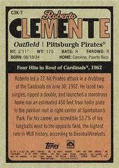 Back Of Card | Roberto Clemente Baseball Cards 2021 Topps Heritage Roberto Clemente 3,000