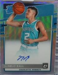 LaMelo Ball [Autograph Holo] Basketball Cards 2020 Panini Donruss Optic Prices