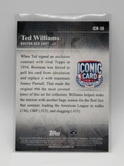 Back | Ted Williams Baseball Cards 2019 Topps Iconic Card Reprints