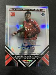 Christopher Scott [Autograph] Soccer Cards 2021 Topps Finest Bundesliga Young Talents Prices
