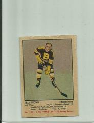 Adam Brown #30 Hockey Cards 1951 Parkhurst Prices