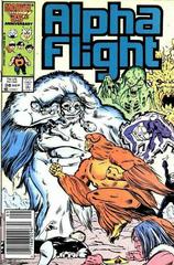 Alpha Flight [Newsstand] #38 (1986) Comic Books Alpha Flight Prices