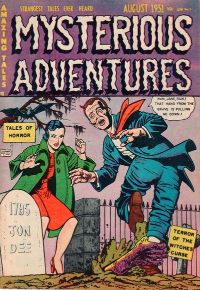 Mysterious Adventures #3 (1951) Comic Books Mysterious Adventures