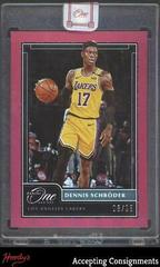 Dennis Schroder [Red] Basketball Cards 2020 Panini One and One Prices