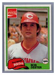Ron Oester #9 Baseball Cards 1981 Coca Cola Prices