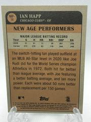 Back Of Card | Ian Happ Baseball Cards 2021 Topps Heritage New Age Performers