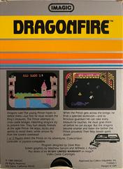 Dragonfire Rear Box Art | Dragonfire Colecovision