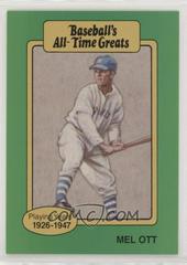 Mel Ott Baseball Cards 1987 Hygrade All Time Greats Prices