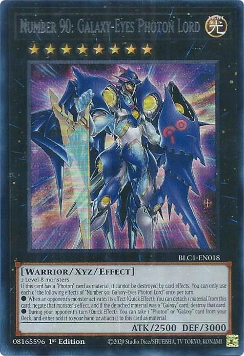 Number 90: Galaxy-Eyes Photon Lord BLC1-EN018 YuGiOh Battles of Legend: Chapter 1